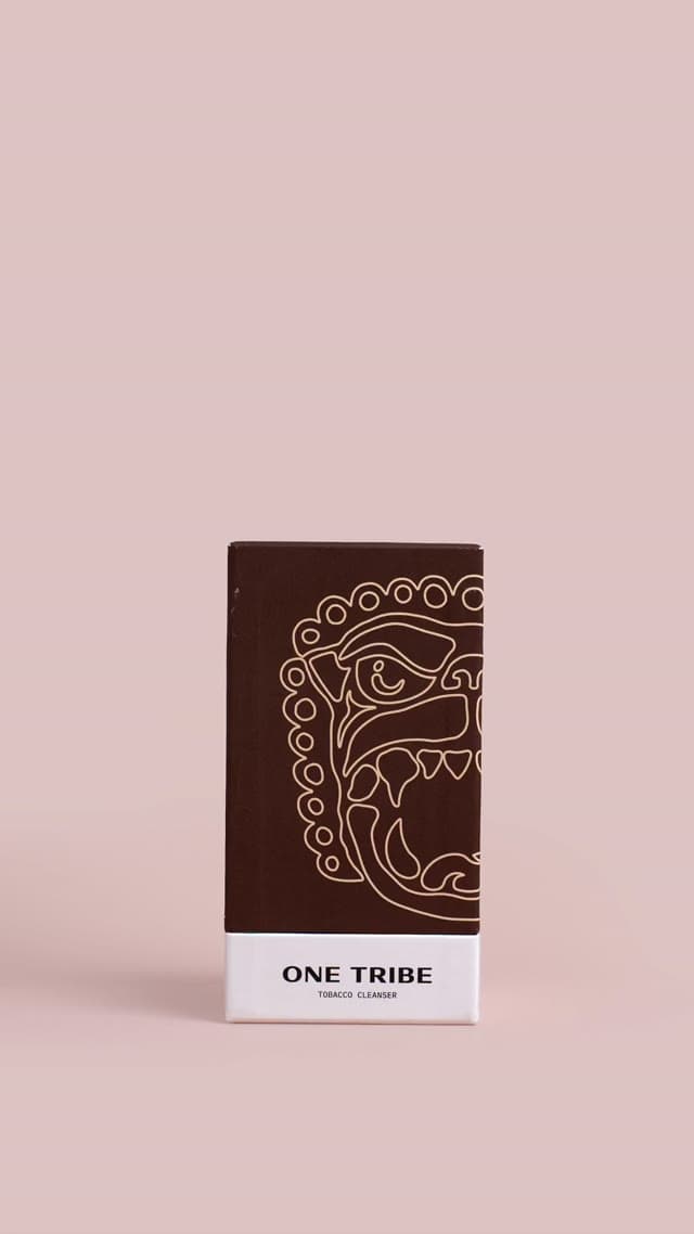 One Tribe cleanser product animation on a blush pink set
