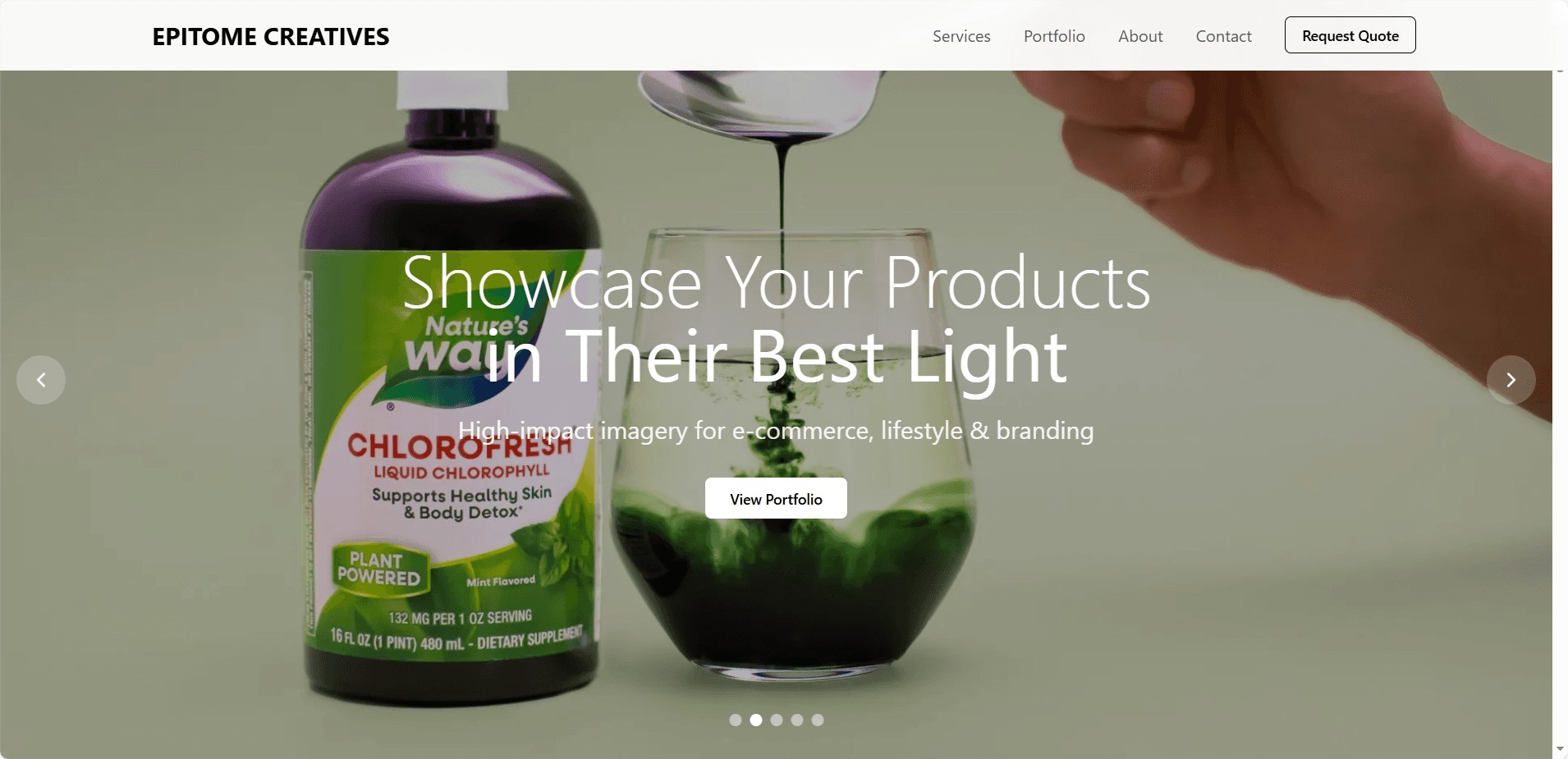 Photography Portfolio Website screenshot 1